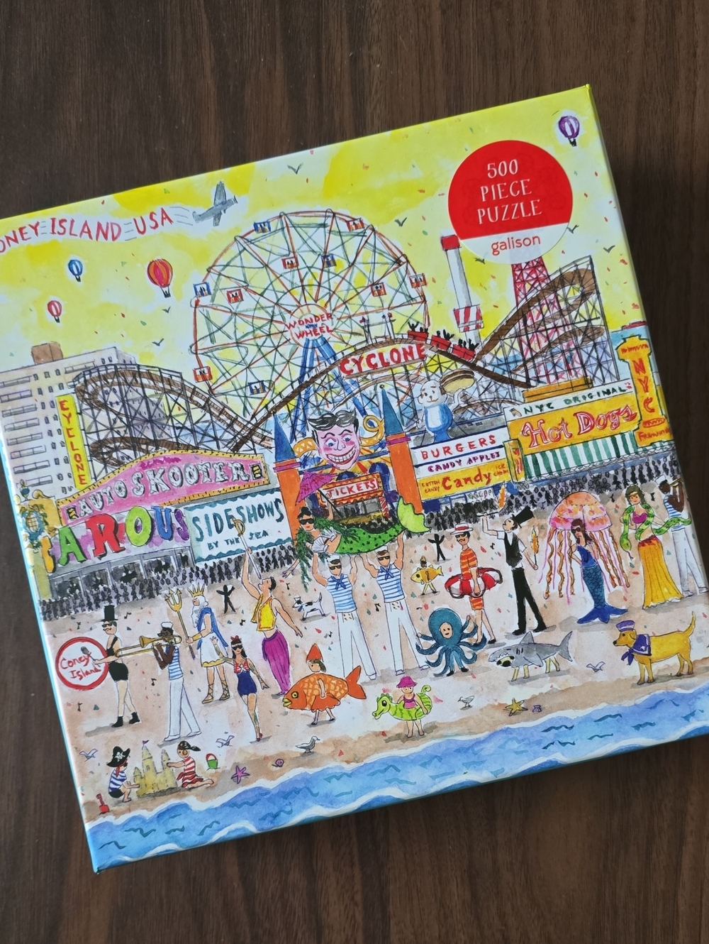 Galison Summer At The Amusement Park 500-Piece Puzzle
